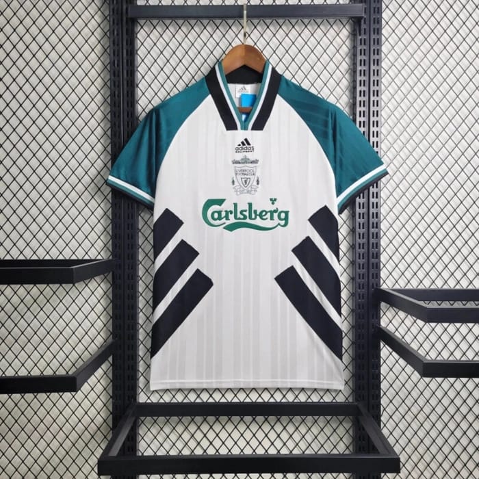 Original 1993/95  LIVERPOOL AWAY Shirt Vintage Retro Kit Football Jersey ; Best Quality LIVERPOOL Jersey Retro Kit