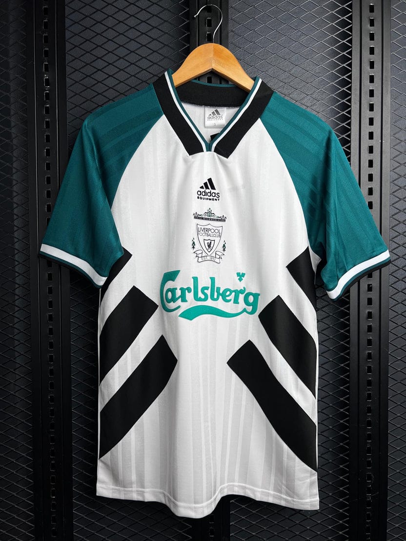 Original 1993/95  LIVERPOOL AWAY Shirt Vintage Retro Kit Football Jersey ; Best Quality LIVERPOOL Jersey Retro Kit
