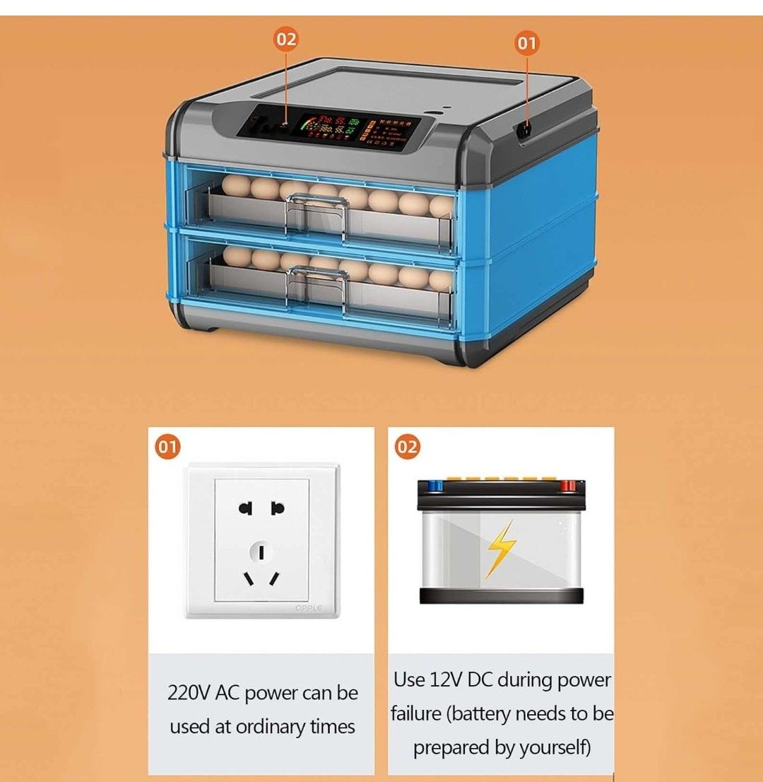 68 Automatic Smart Egg Incubator AC / DC