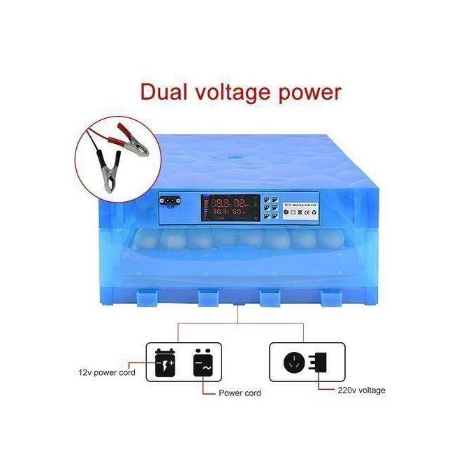 64 Eggs Capacity AC/DC Full Automatic Incubator(uses Electricity,solar Or Battery )