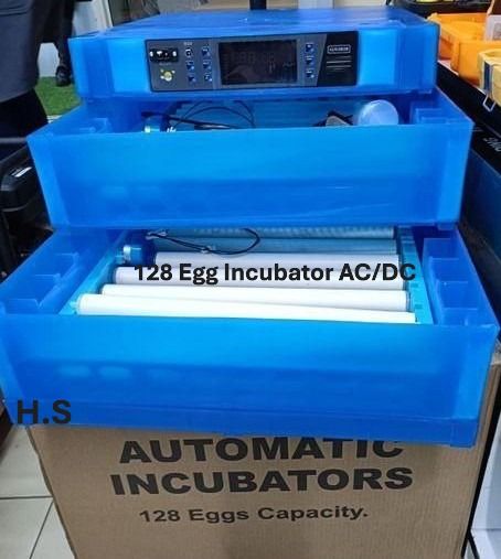 128 Eggs Capacity AC/DC Fully Automatic Incubator
