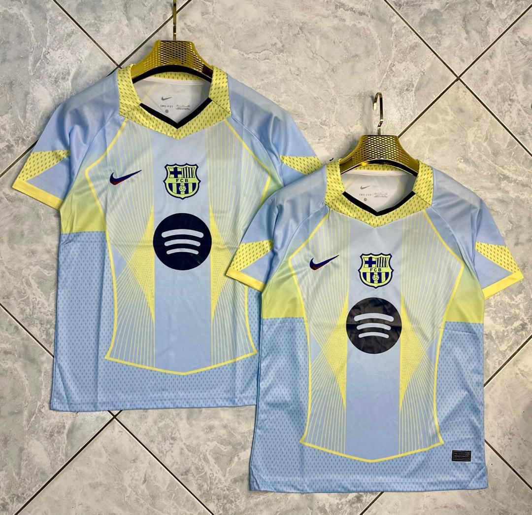 Authentic Good Quality 25/26 Player FC Barcelona Special Edition Blue Soccer Jersey.