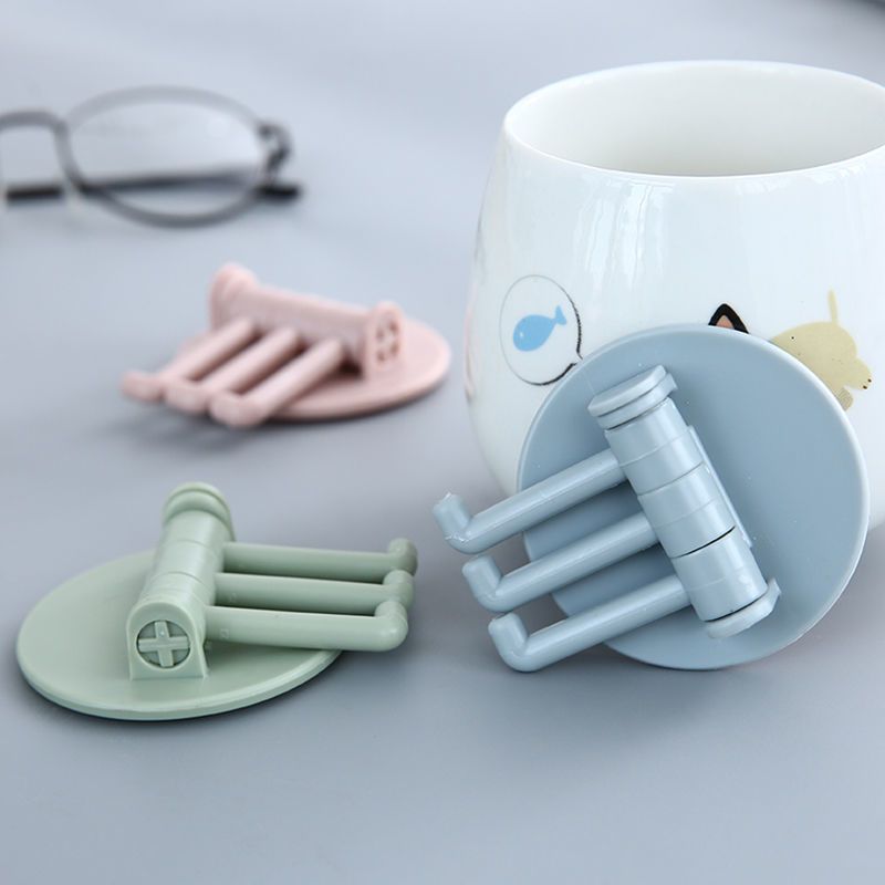 ZHJH 10Pcs of Self Adhesive Kitchen Wall Door Hook Key Holder Rack Towel Hanger Bathroom Rack Hooks Aluminum Multi-Purpose Storage Hooks