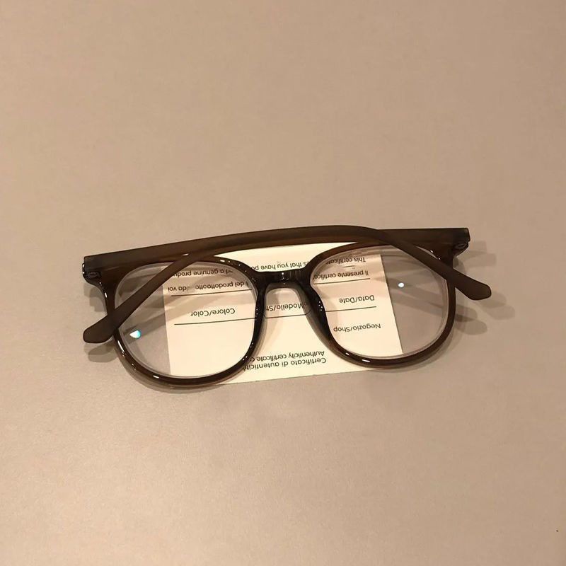 ZHJH Blue light blocking glasses retro round anti blue light glasses anti eye fatigue computer glasses suitable for men and women