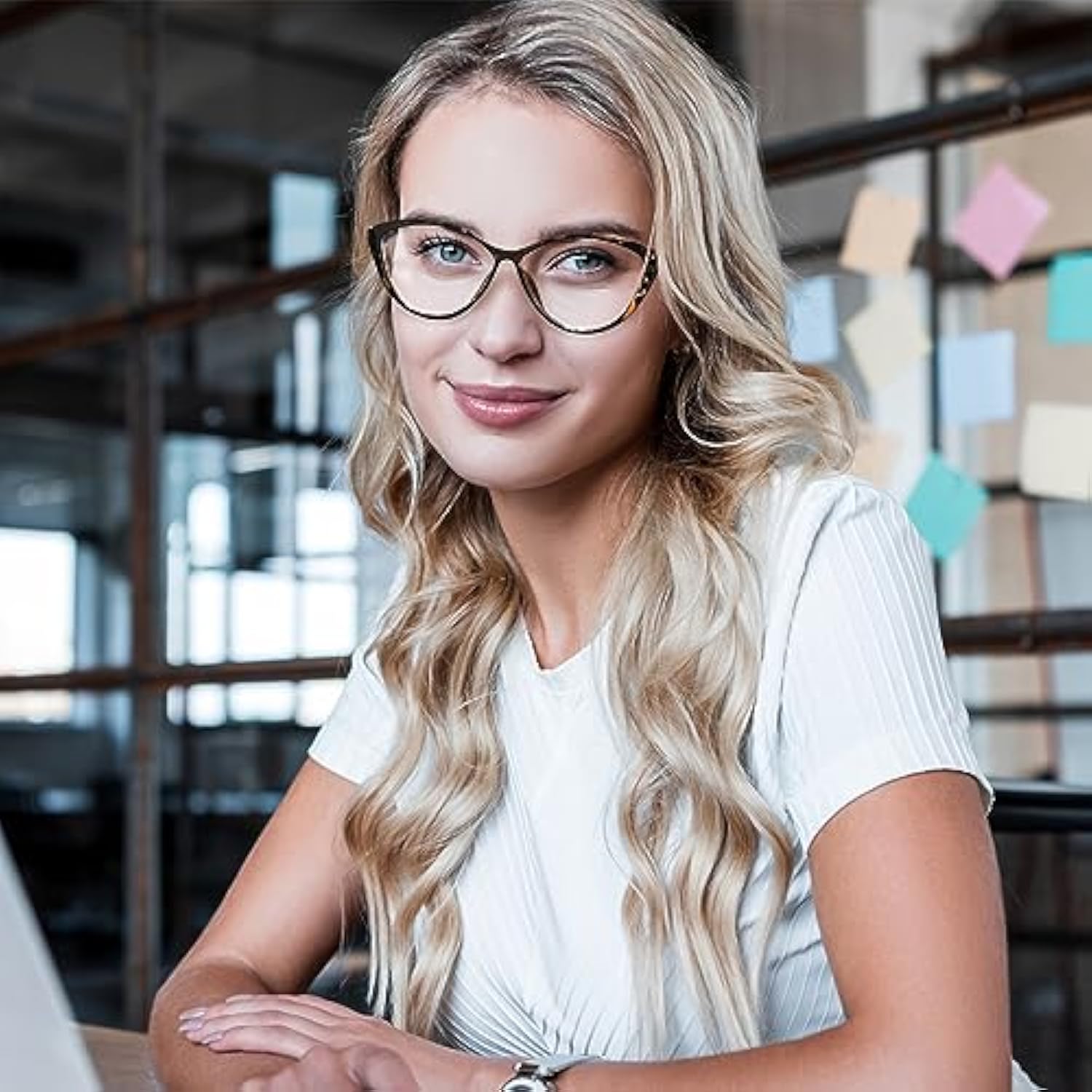 ZHJH Women's Retro Cat Eye Anti Blue Light Glasses Anti Blue Light Gaming Glasses Computer Office Glasses