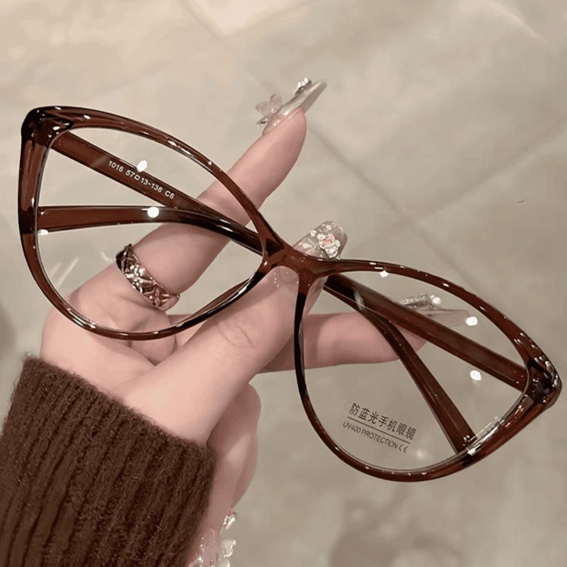 ZHJH Women's Retro Cat Eye Anti Blue Light Glasses Anti Blue Light Gaming Glasses Computer Office Glasses