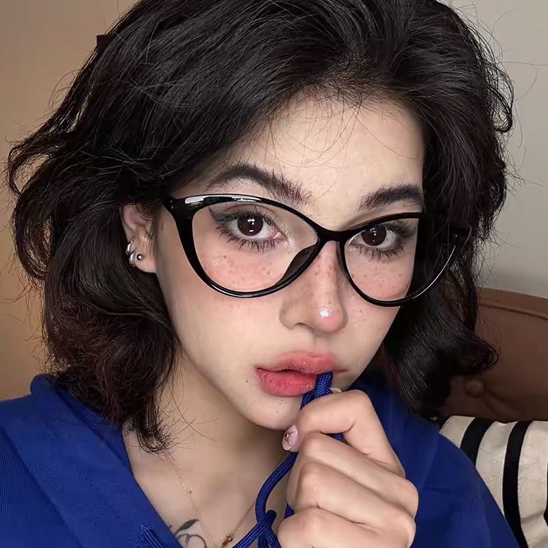 ZHJH Women's Retro Cat Eye Anti Blue Light Glasses Anti Blue Light Gaming Glasses Computer Office Glasses