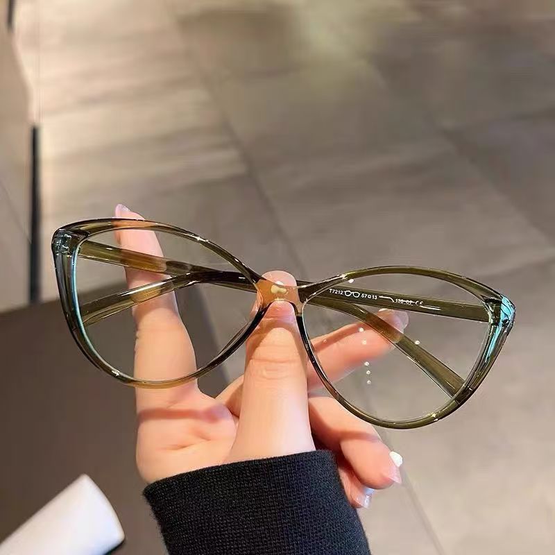ZHJH Women's Retro Cat Eye Anti Blue Light Glasses Anti Blue Light Gaming Glasses Computer Office Glasses