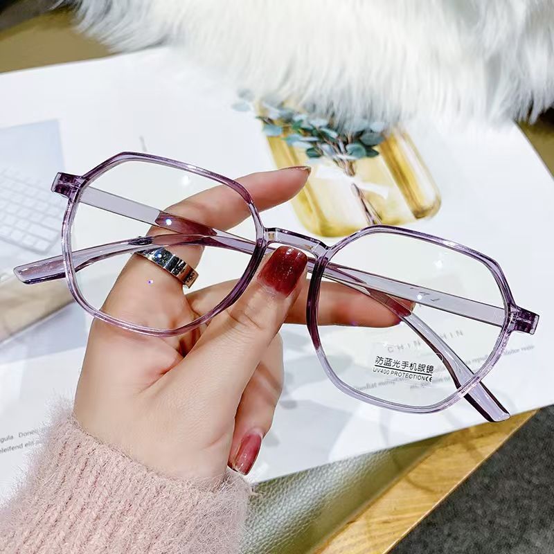 ZHJH Anti Blue Light Glasses Retro Computer Glasses Gaming Anti Blue Light Glasses Fashion Glasses