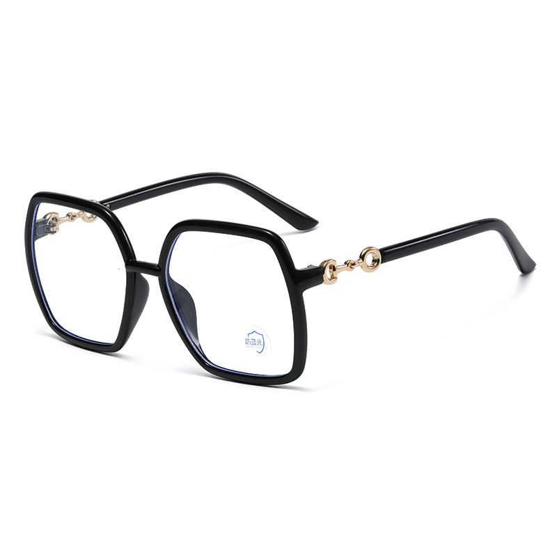 ZHJH Women's Oversized Glasses Square Frame Designer Frames Optical Glasses Latest Glasses Frames Optical for Girl Blue Light Blocking Gaming Designer Glasses
