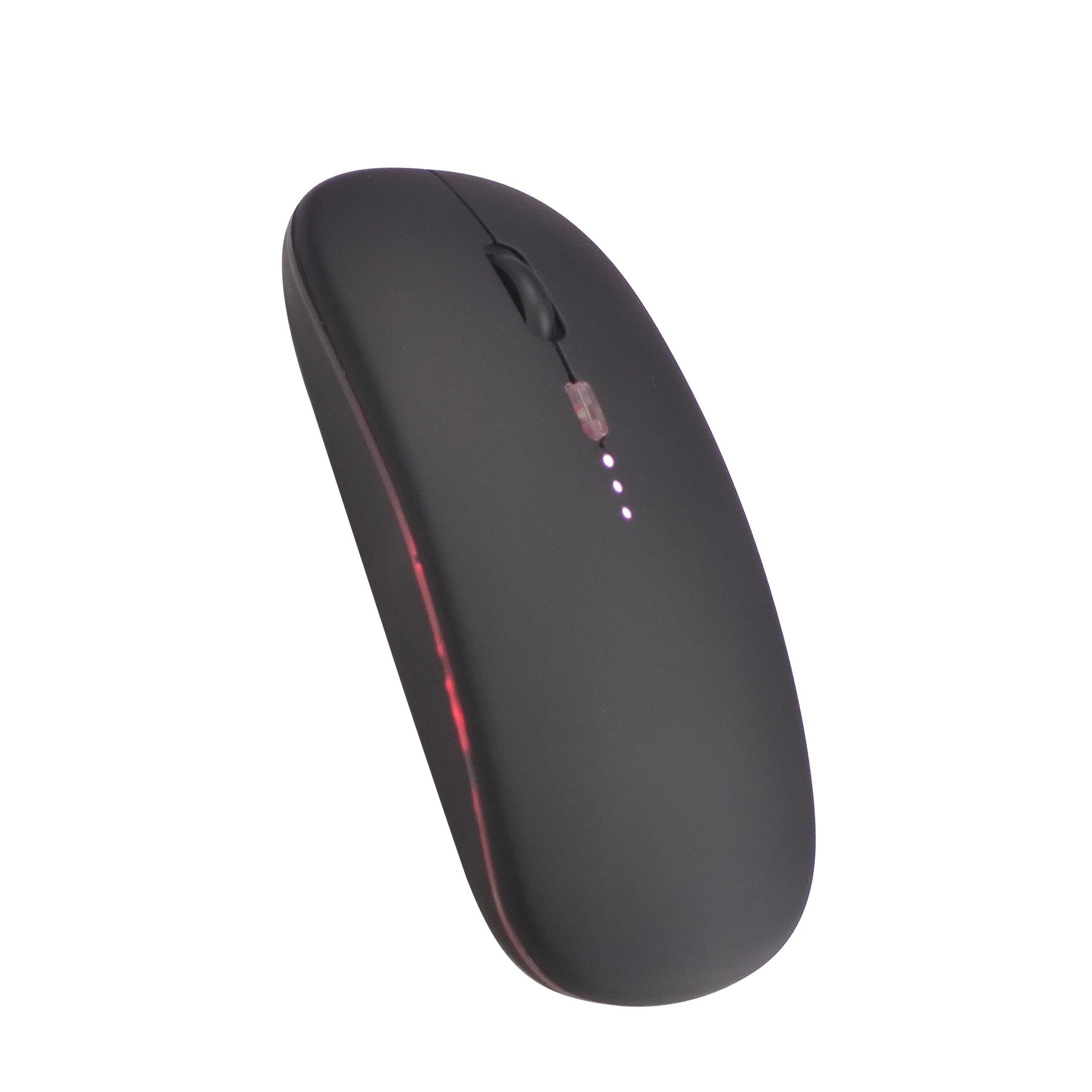 ZHJH Dual-mode gaming mouse with battery display Bluetooth wireless mouse Rechargeable silent luminous mouse suitable for tablets and computers