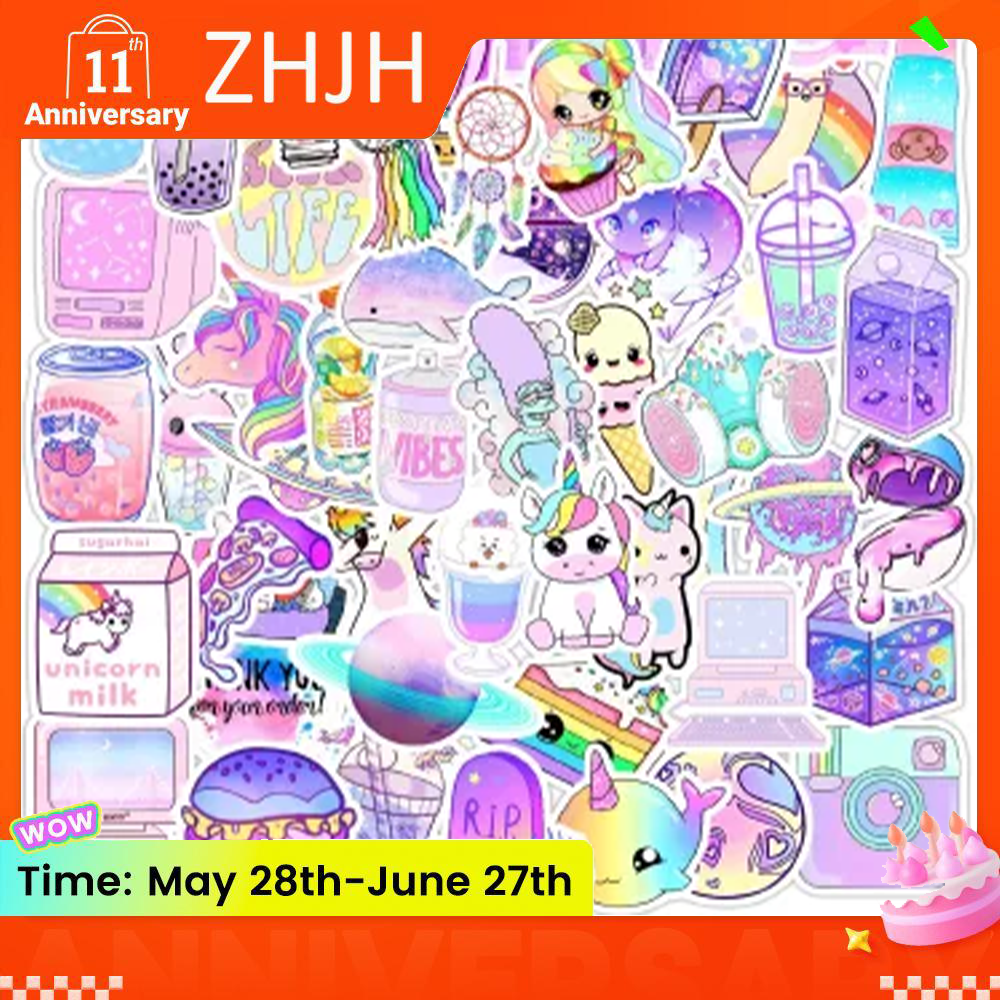 ZHJH Stickers For Children and Teenagers Cute Princess Animated Stickers Waterproof Water Bottle Stickers Suitable For Laptops Phone Cases Guitars Skateboards