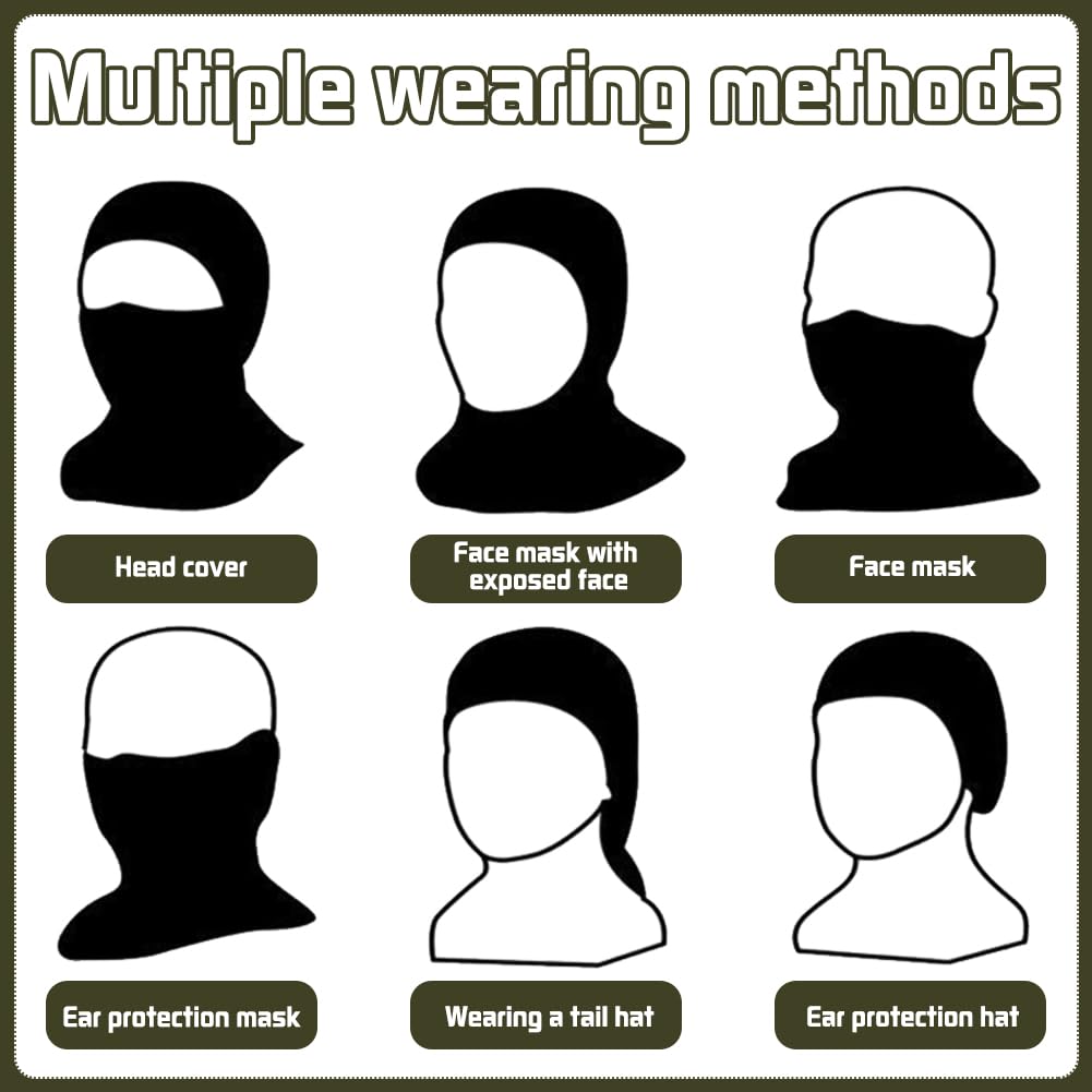 Outdoor Bucket Hat With Balaclava Boonie Hat Tactical hat Camo Hats Balaclava Headband Glasses Set for Outdoor Sport Unisex