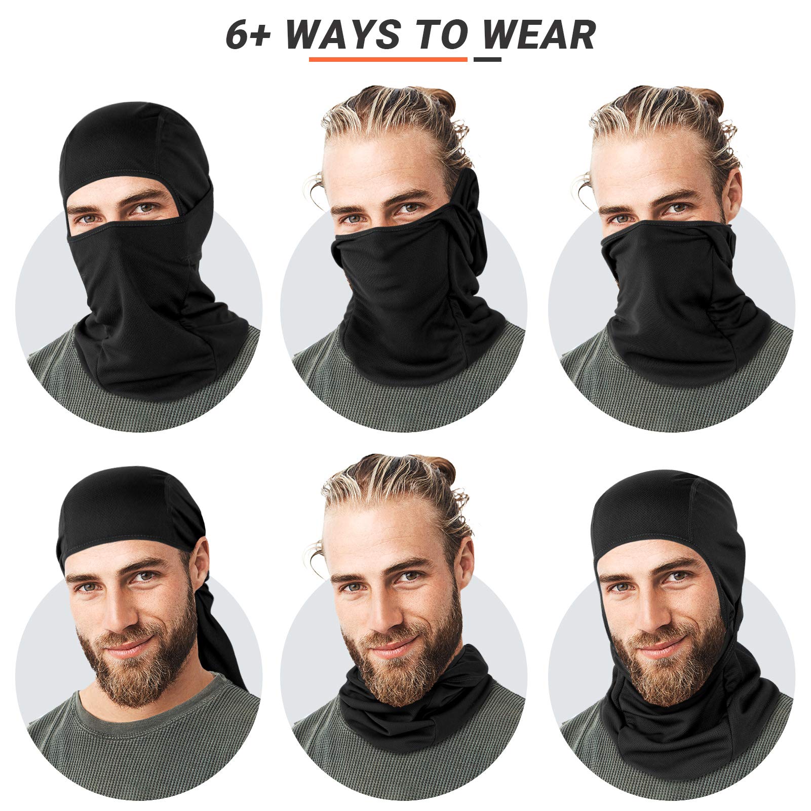 Balaclava Face Mask Motorcycle Cycling Balaclavas Ski Mask Balaclava UV Protection Helmet Liner Windproof Outdoor Headwear Men Women