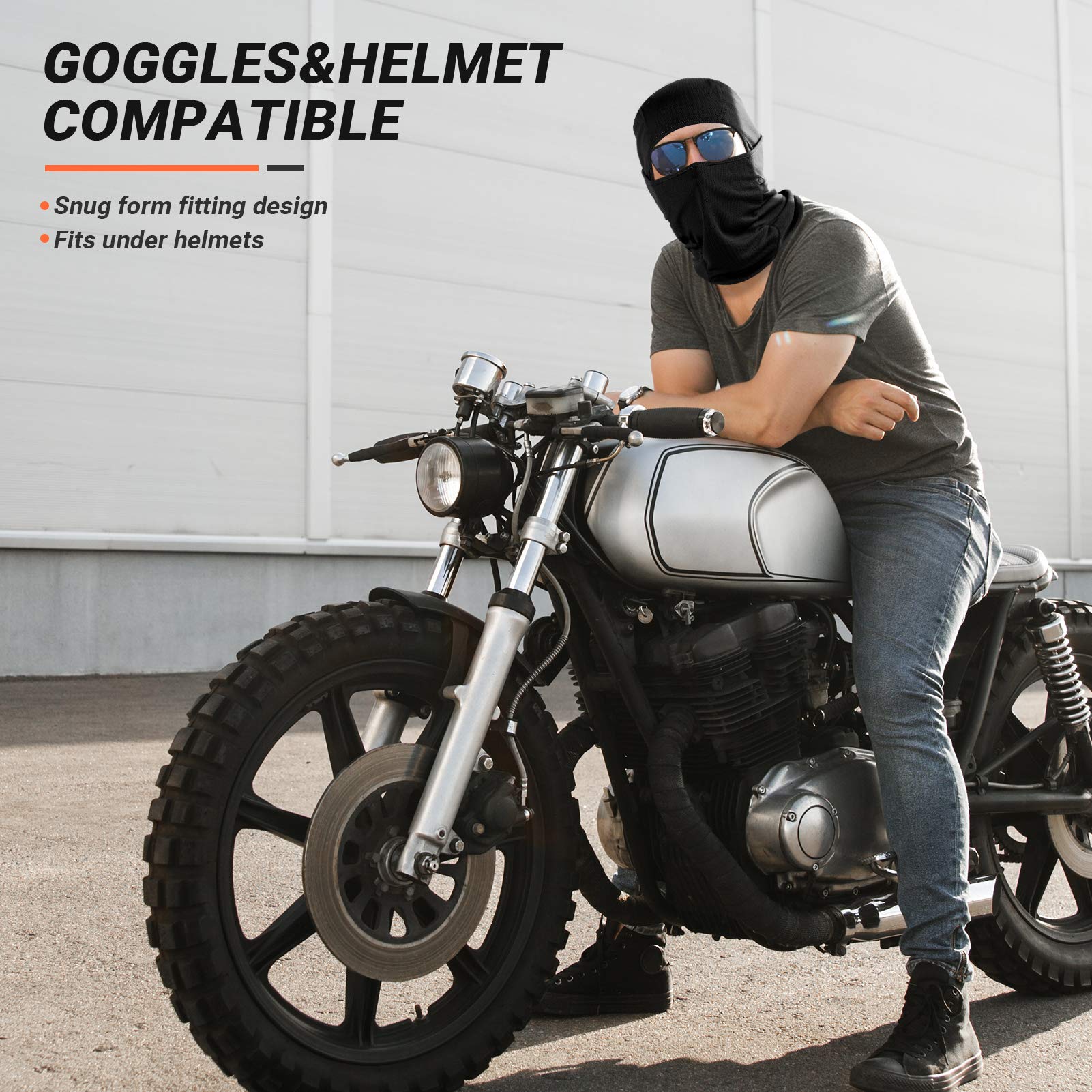 Balaclava Face Mask Motorcycle Cycling Balaclavas Ski Mask Balaclava UV Protection Helmet Liner Windproof Outdoor Headwear Men Women