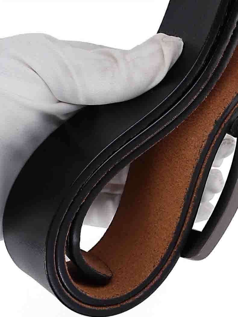 ZHJH Men's Needle Buckle Belt Retro Belt Casual Business Style Minimalist Design PU Material Suitable for Young and Middle aged Fashionable People Multi functional Needle Buckle Design