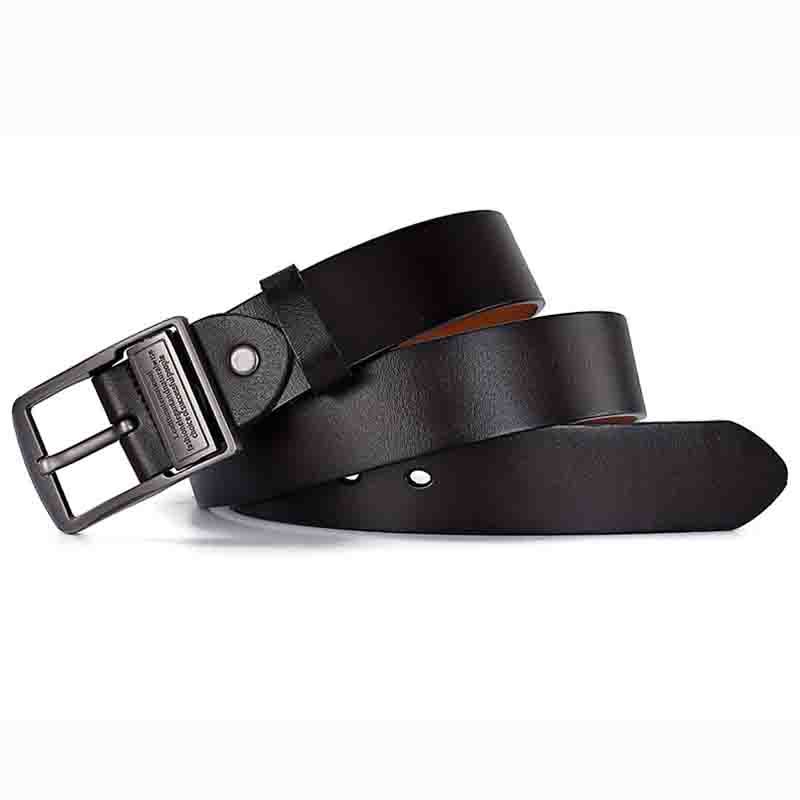 ZHJH Men's Needle Buckle Belt Retro Belt Casual Business Style Minimalist Design PU Material Suitable for Young and Middle aged Fashionable People Multi functional Needle Buckle Design