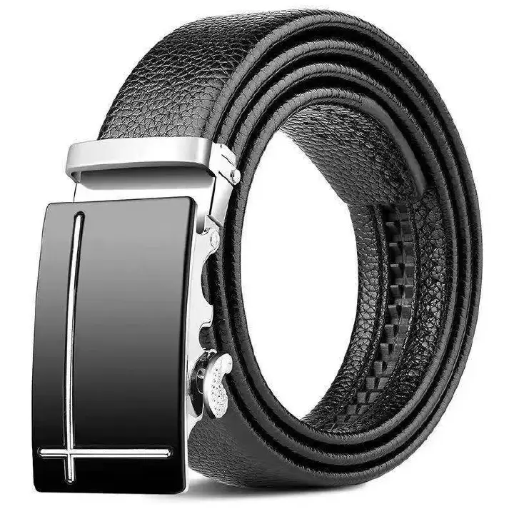 Men's Belt Alloy Automatic Buckle PU Leather Inner Lining High quality Men's Belt Suitable for Casual and Business Jeans Luxury Brand Men's Belt