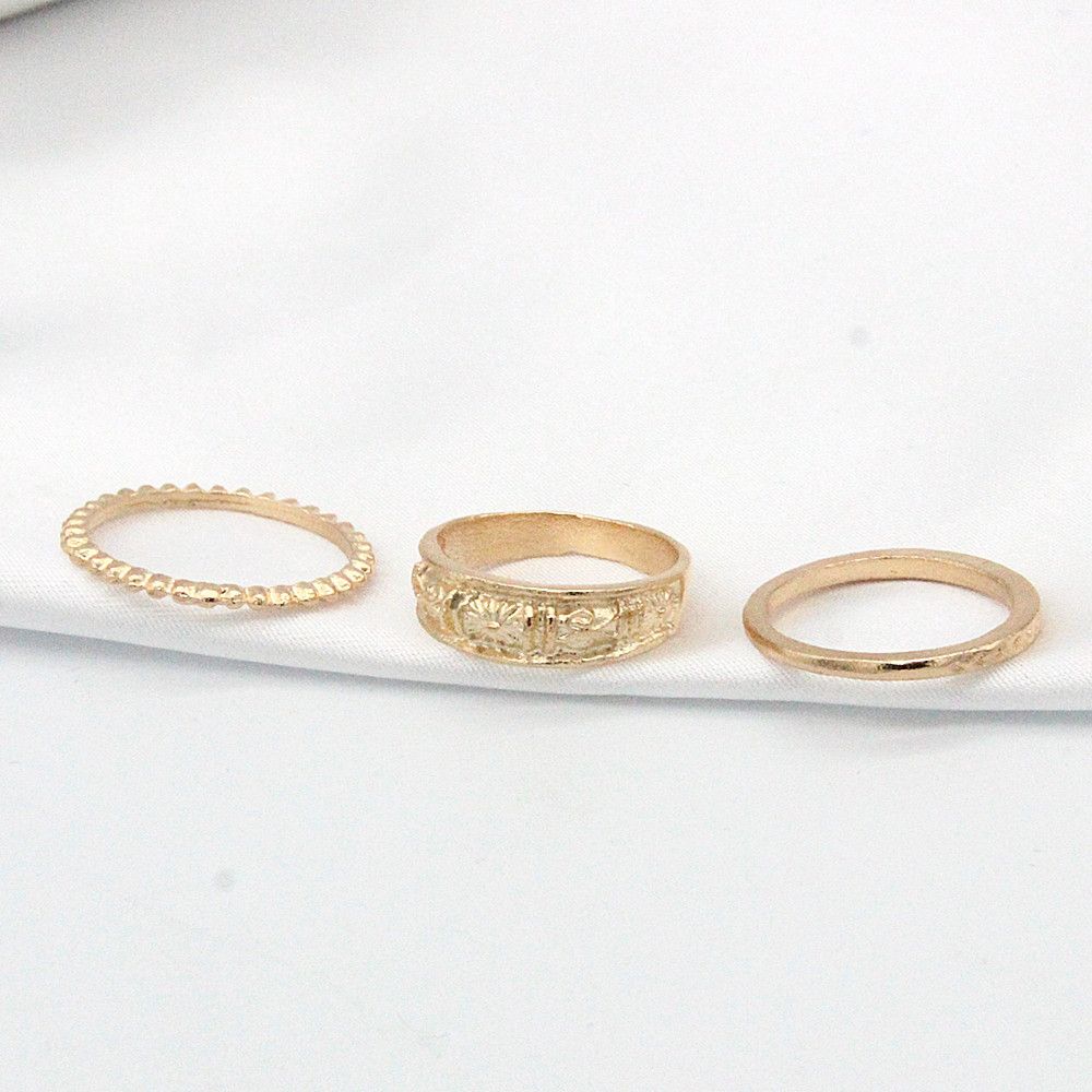 11PCS Ring Charm Gold Women's Ring Diamond Geometric Ring Retro Party Ring Punk Jewelry Gift Versatile For Daily Wear Or Photography Props And Gifts