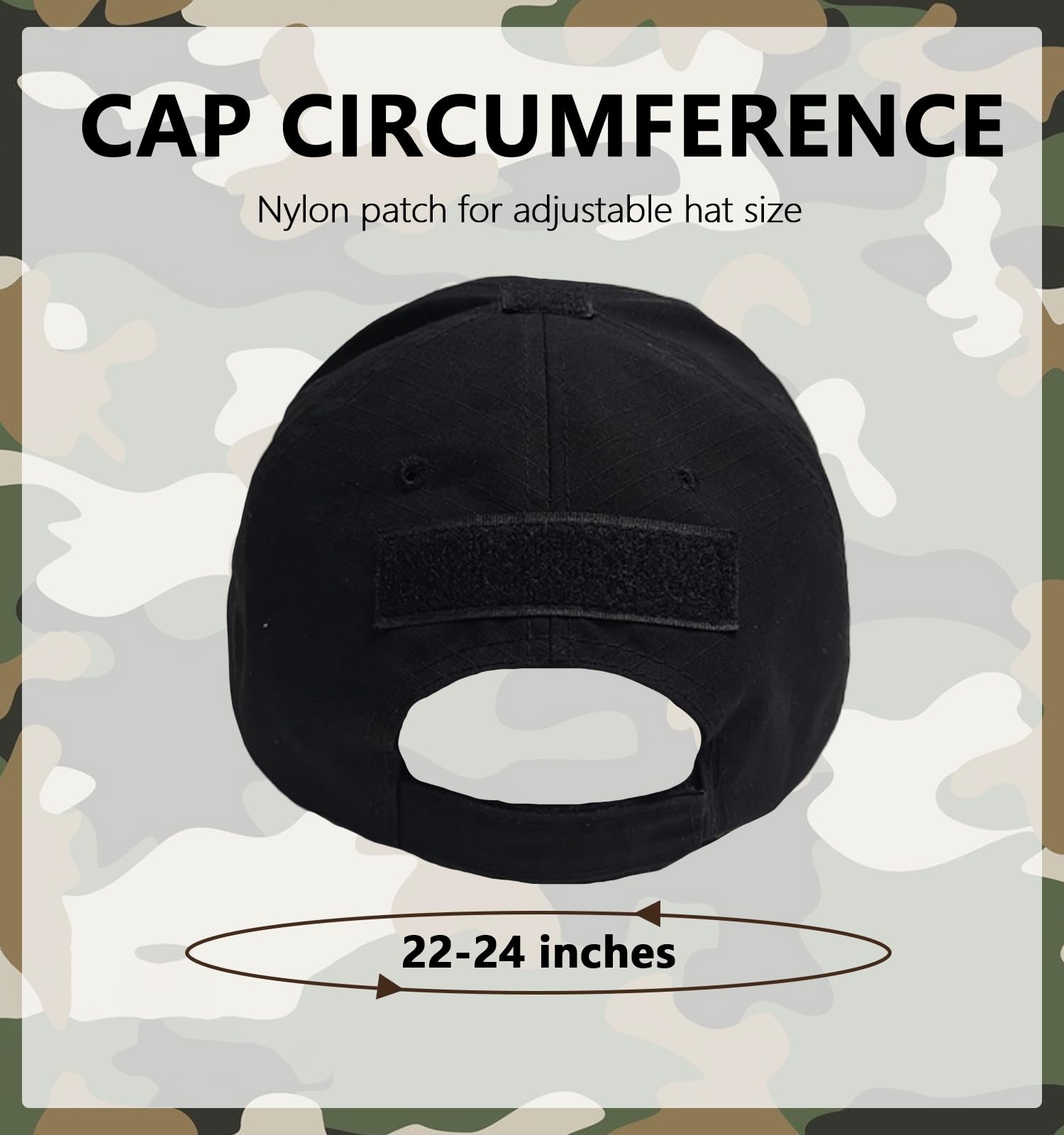 Baseball Cap Men Sun Protection Tactical Camo Hat Military Camo for Camping Camping Hiking Outdoors Sport Adjustable Unisex