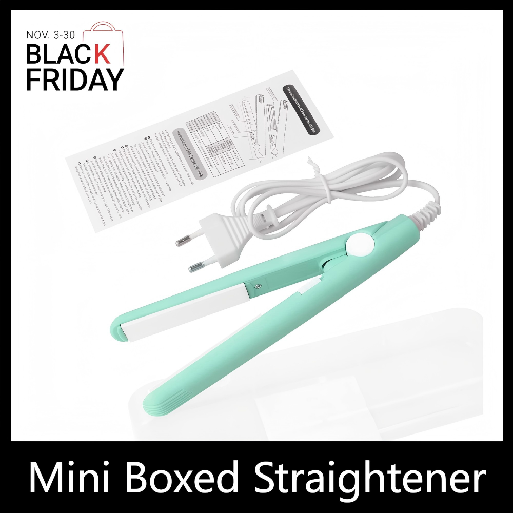 ZHJH  Hair Straightener Mini Curling Iron Multi-purpose Can Be Carried Anytime Touch Up Cartoon Cat Portable Electric Splint Flat Iron Ceramic Hair Straightener American Style 220V