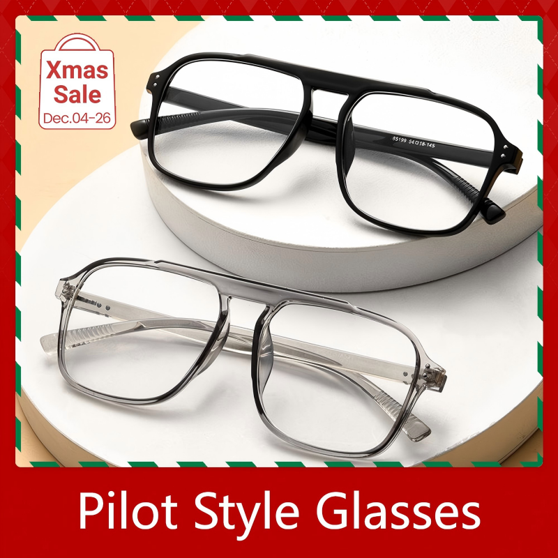 ZHJH Frame Eyeglasses Women Men Glasses Anti Blue Light Pilot Square Glasses Anti Filter Blue Light for Gaming Computer