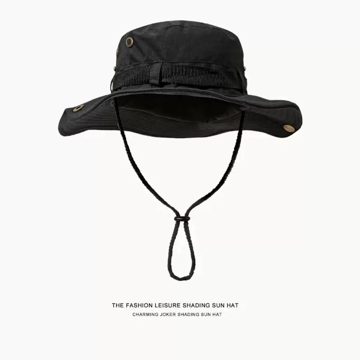 Quick Dry Water Resistant Outdoor Sun Hat Army Green Wide Brim UV Protection Bucket Hat With Adjustable Chin Strap For Hiking Fishing Camping Beach Activities