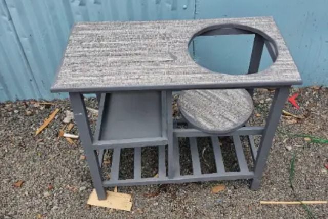 Wooden strong Kitchen table with racks