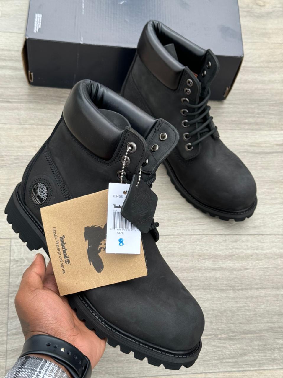 High-Quality Design Leather Men's Timberland Boots – Premium Fashion Lace-Up Boots
