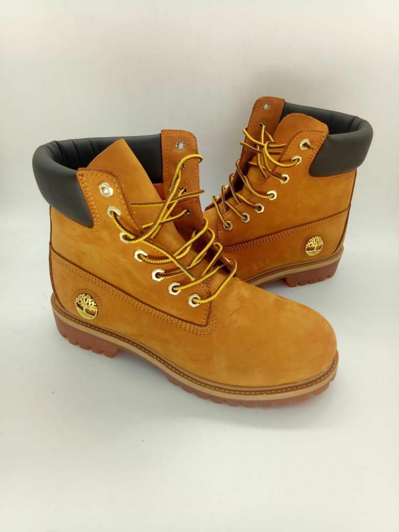 High-Quality Design Leather Men's Timberland Boots – Premium Fashion Lace-Up Boots