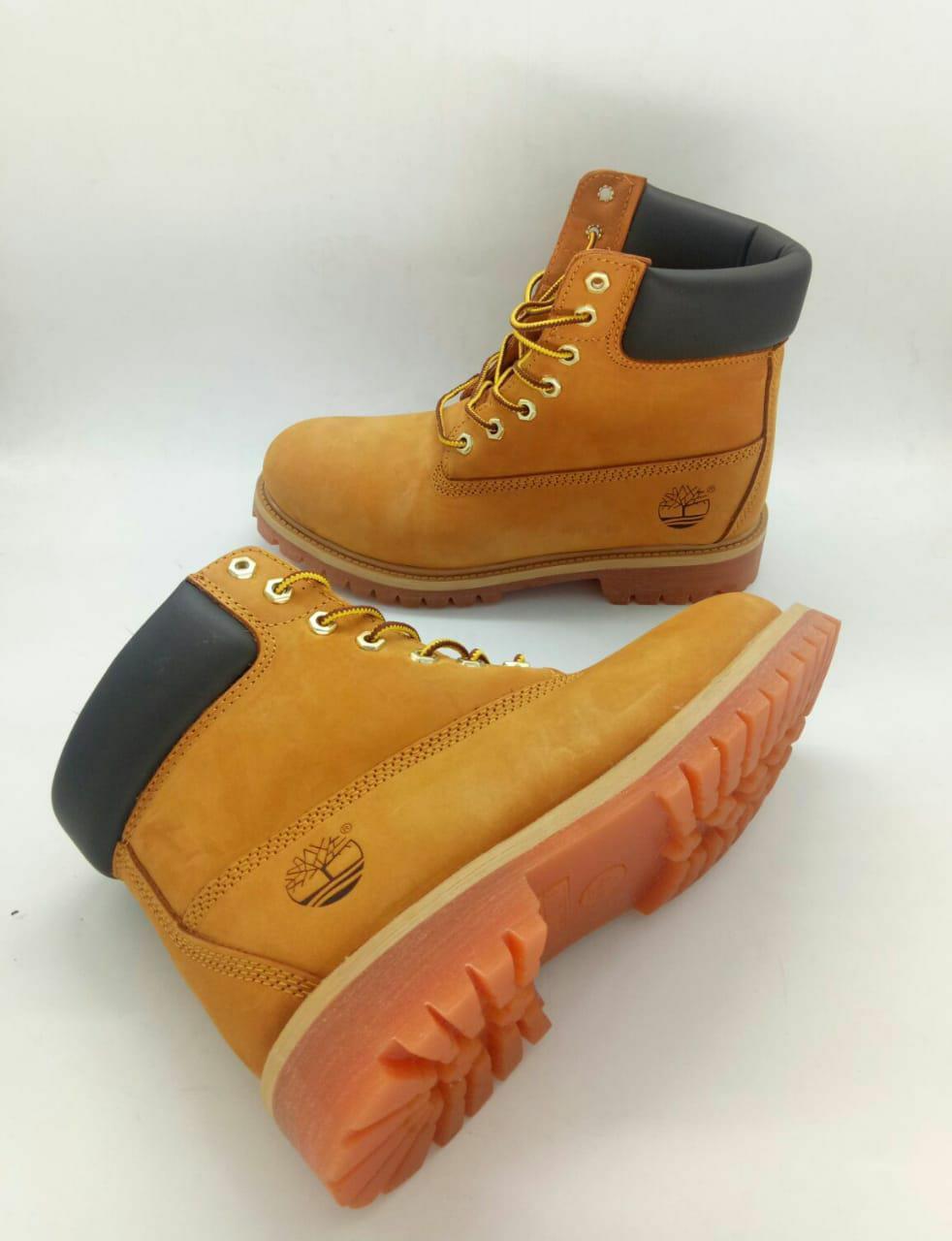 High-Quality Design Leather Men's Timberland Boots – Premium Fashion Lace-Up Boots