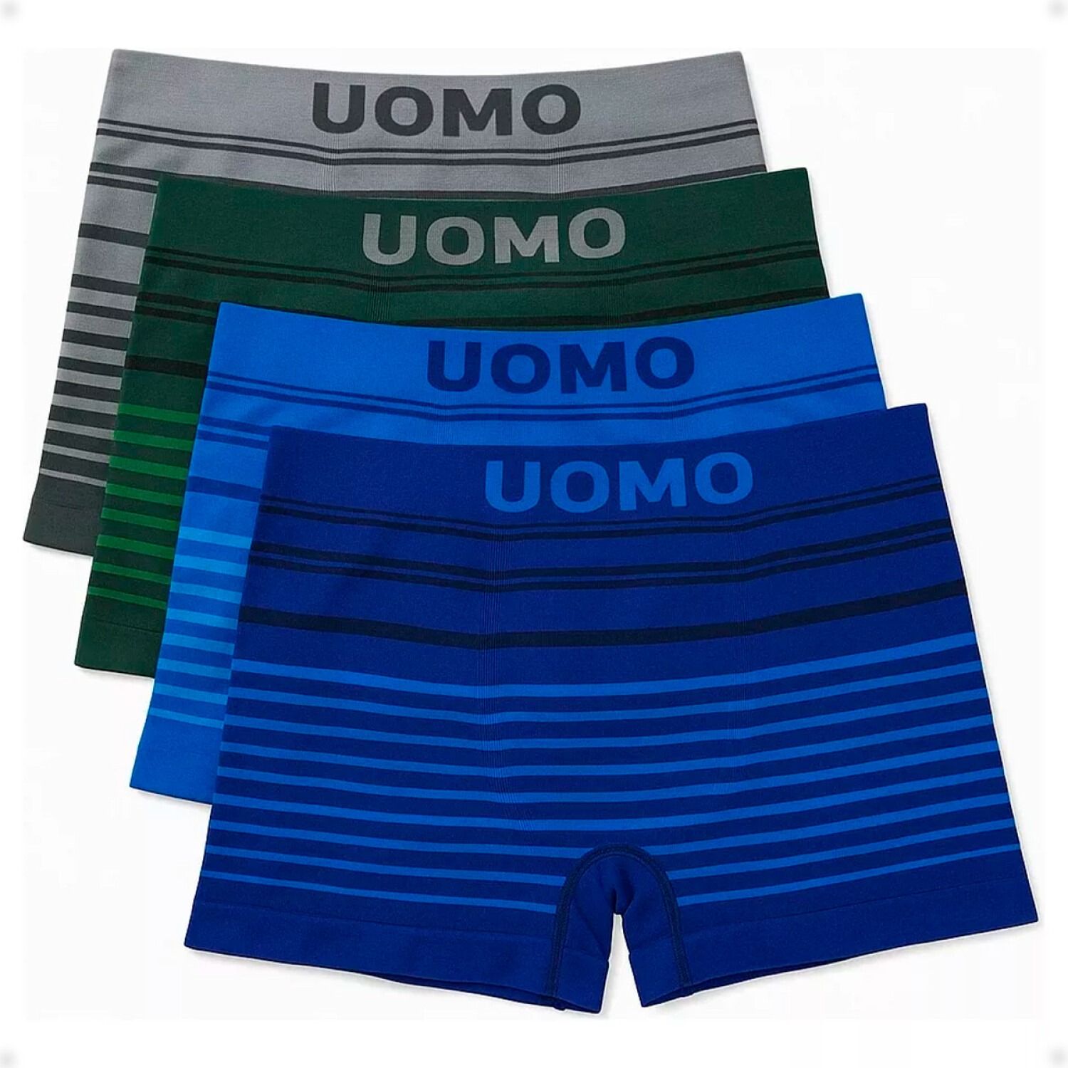 (4pc)Classic Uomo Men Underwear Boxer Seamless Underpants