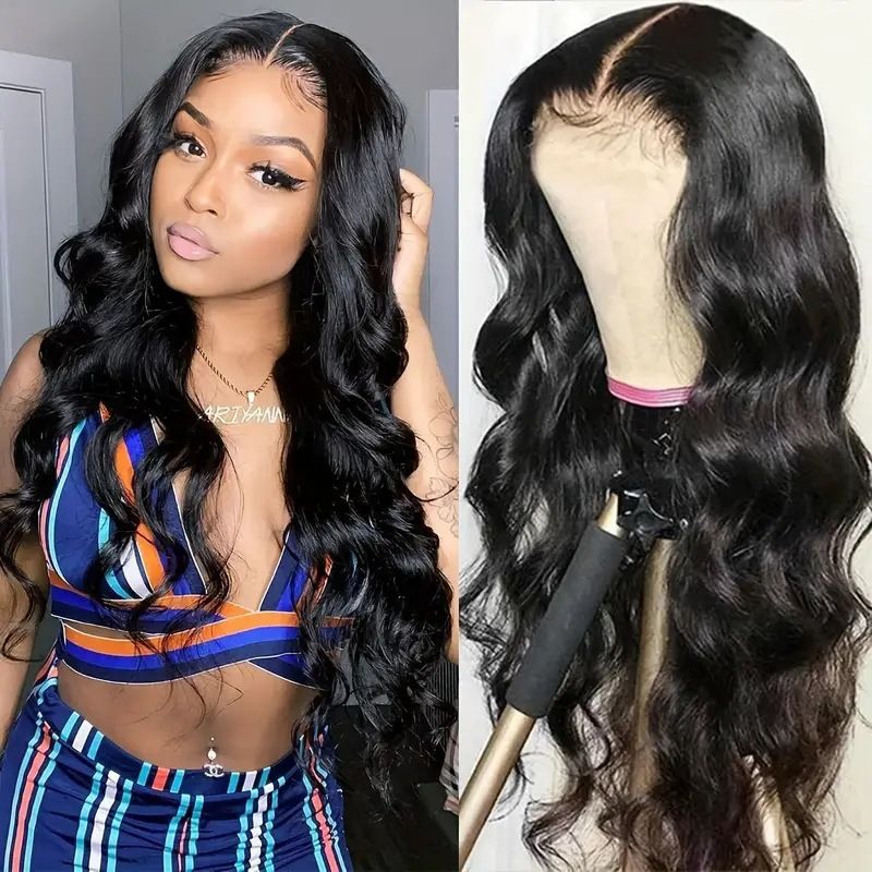 Highlight Ombre Lace Front Wig Human Hair Body Wave Honey Blonde Glueless HD Transparent Lace Frontal Wigs for Women 180 Density Human Hair Pre Plucked with Baby Hair Off white 8 Inch