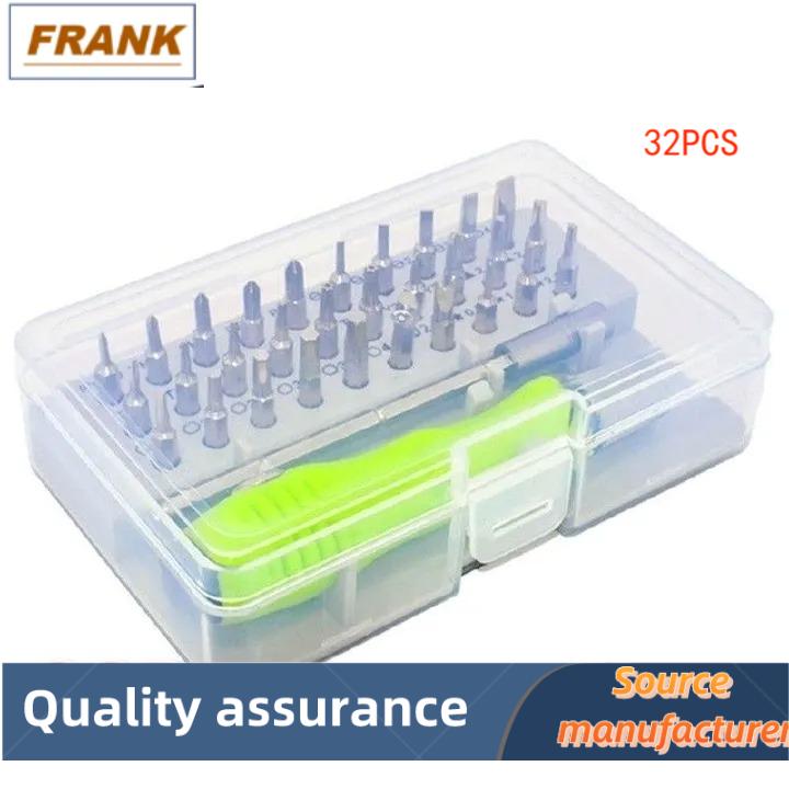 FRANK Hand Tools Multi-Function Manual Screwdriver Driver Precision Mini Magnetic Head Kit Phone Repair Camera Maintenance Hand Tools 32 In 1