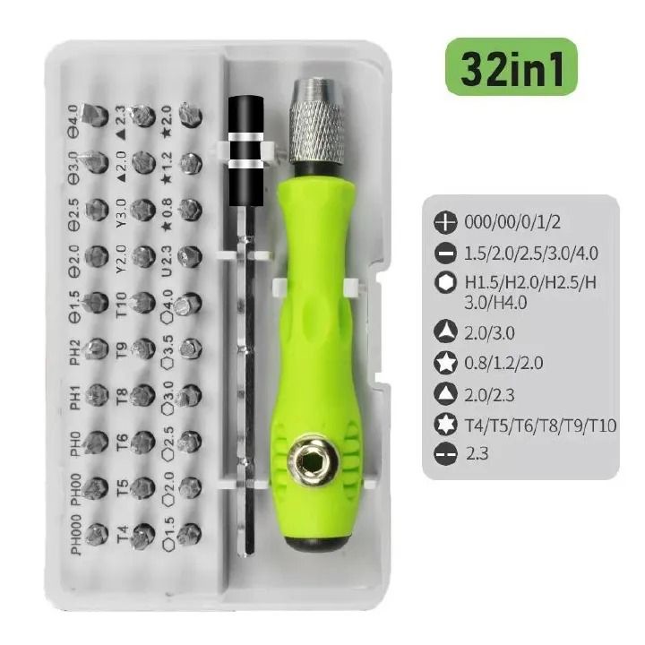 FRANK Hand Tools Multi-Function Manual Screwdriver Driver Precision Mini Magnetic Head Kit Phone Repair Camera Maintenance Hand Tools 32 In 1