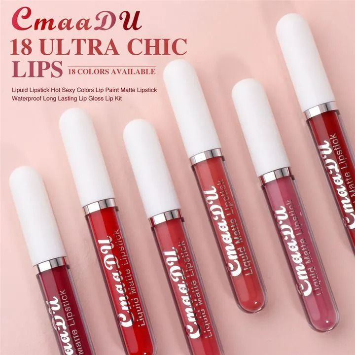 FRANK 6PCS/Set Lipsticks Matte Lip Gloss Sets Makeup Lasting Velvet Liquid Lipstick Set Cosmetic