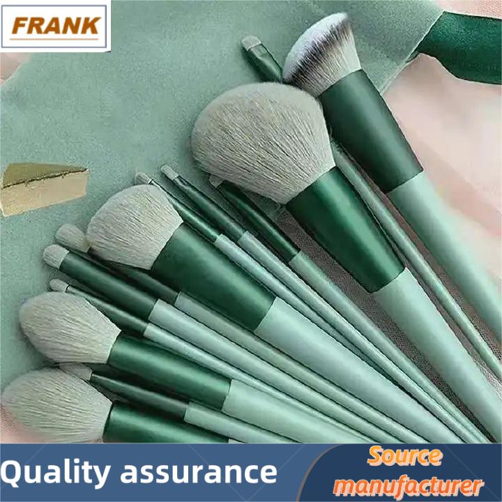 FRANK New 13Pcs Makeup Brush Set Foundation Powder Eyebrow Eyeshadow Blending Blush Brushes Beauty Make Up Kit Tool