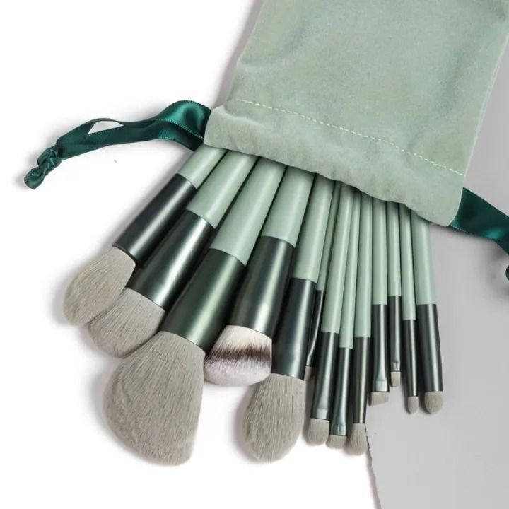 FRANK New 13Pcs Makeup Brush Set Foundation Powder Eyebrow Eyeshadow Blending Blush Brushes Beauty Make Up Kit Tool