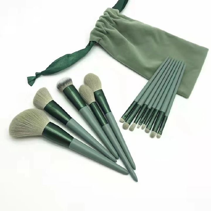 FRANK New 13Pcs Makeup Brush Set Foundation Powder Eyebrow Eyeshadow Blending Blush Brushes Beauty Make Up Kit Tool