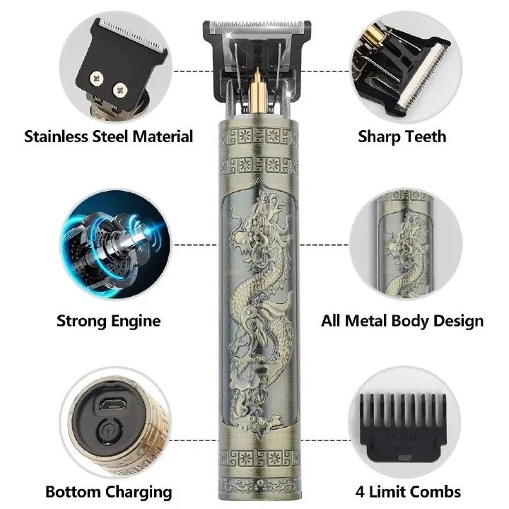 FRANK USB Electric Hair Cutting Machine Rechargeable Hair Clipper Man Shaver Trimmer Barber Professional Beard Trimmer Julie Fashion Store