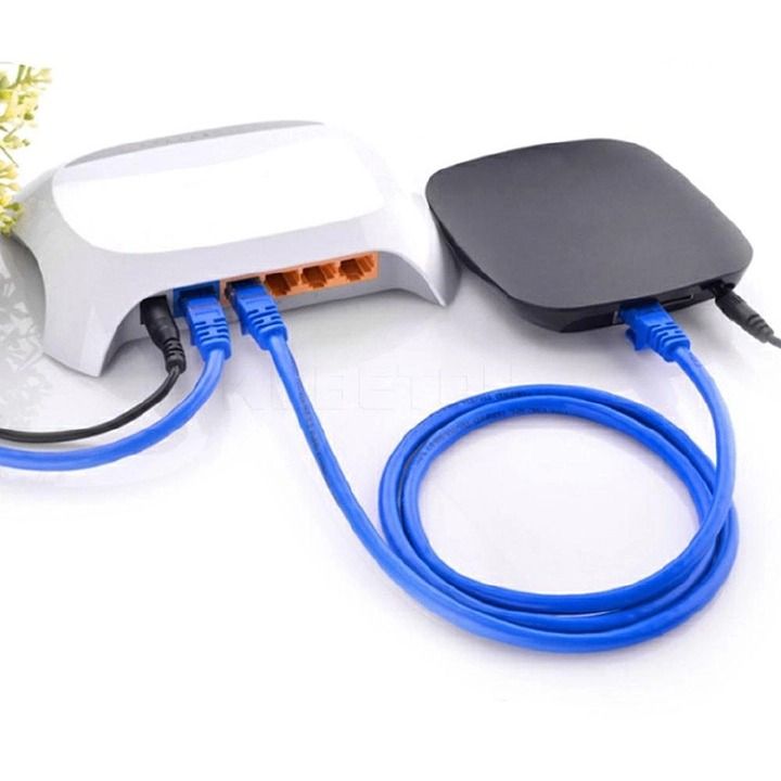 FRANK 3M CAT5E Ethernet Internet RJ45 Cable, Lan Cable, Router Cable, modem Cable, RJ45 Ethernet Network LAN Cable Cat 5e Channel UTP 4Pairs 24AWG Patch Cable  Computer Peripherals