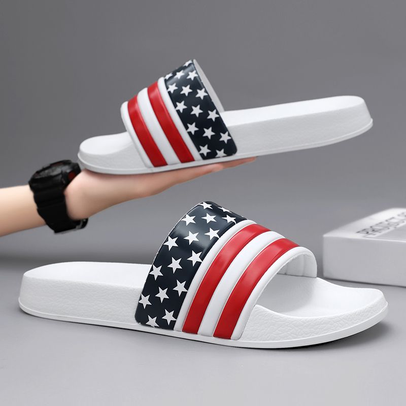 Summer Men Slippers Fashion Outdoor Beach Shoes Slip-on Flat Indoor Casual