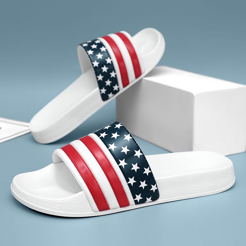 Summer Men Slippers Fashion Outdoor Beach Shoes Slip-on Flat Indoor Casual