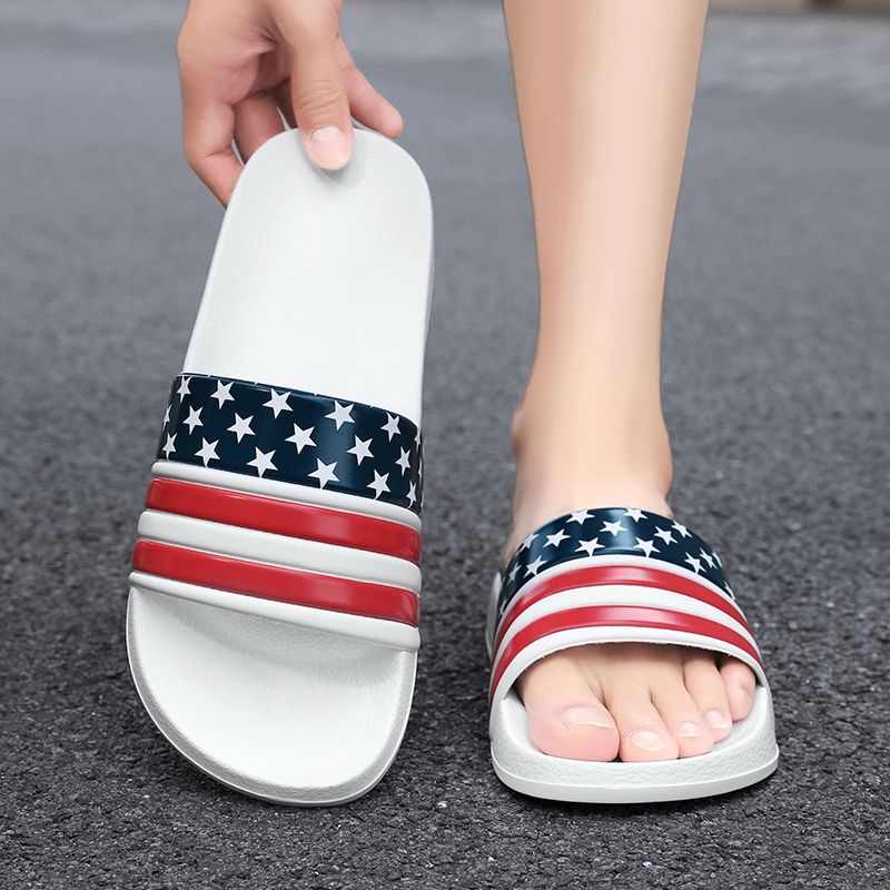Summer Men Slippers Fashion Outdoor Beach Shoes Slip-on Flat Indoor Casual
