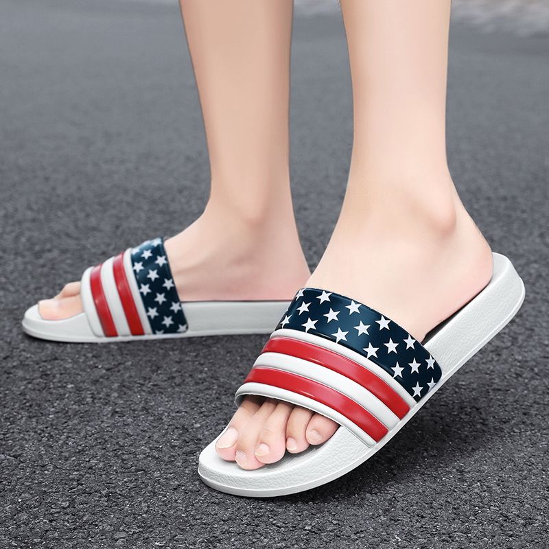 Summer Men Slippers Fashion Outdoor Beach Shoes Slip-on Flat Indoor Casual