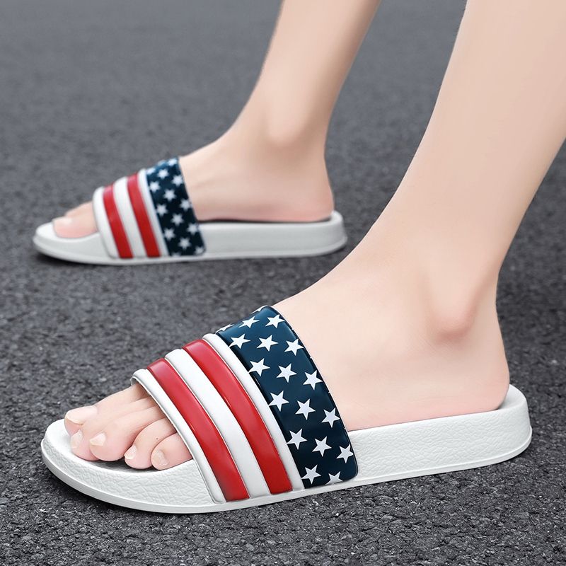 Summer Men Slippers Fashion Outdoor Beach Shoes Slip-on Flat Indoor Casual