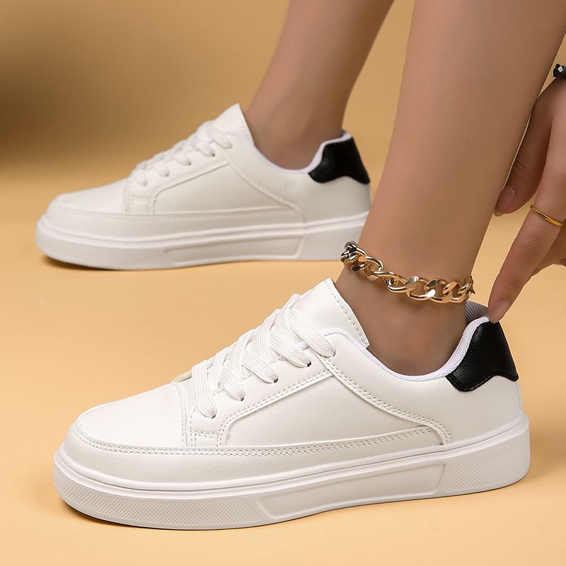 Men Skateboarding Shoes Comfortable Casual Skateboard Shoes Men Solid Leisure Sneakers Lightweight Walking Shoes Outdoor Sport Black