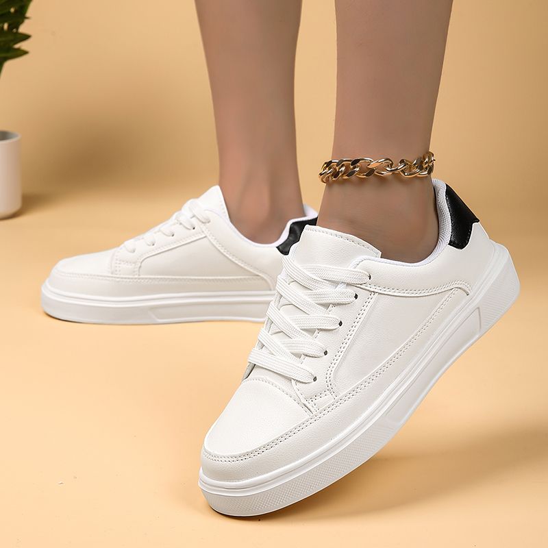 Men Skateboarding Shoes Comfortable Casual Skateboard Shoes Men Solid Leisure Sneakers Lightweight Walking Shoes Outdoor Sport Black