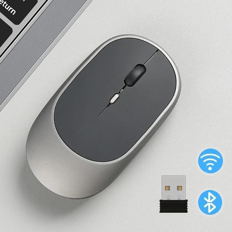 2.4G+Bluetooth 5.0  Wireless Rechargeable Mouses USB Optical Rechargeable Mice for Computer Laptop PC Macbook Mice Gaming Mouse Game 1600DPI