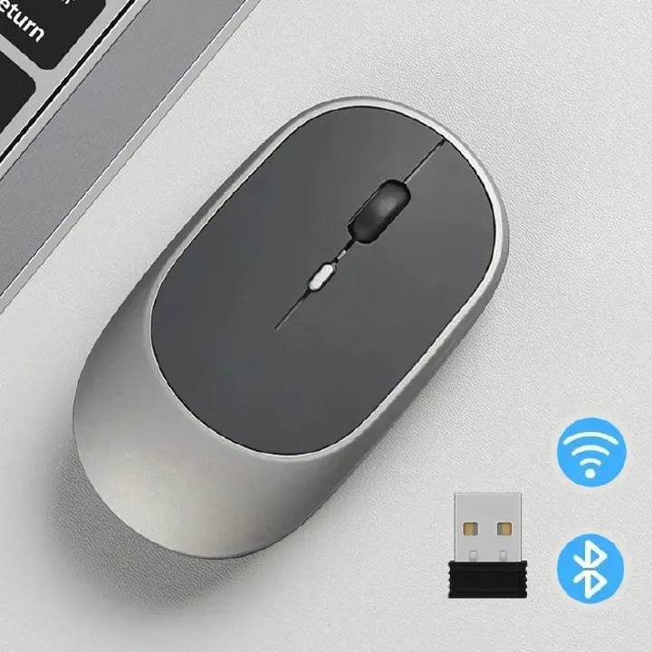 2.4G+Bluetooth 5.0  Wireless Rechargeable Mouses USB Optical Rechargeable Mice for Computer Laptop PC Macbook Mice Gaming Mouse Game 1600DPI